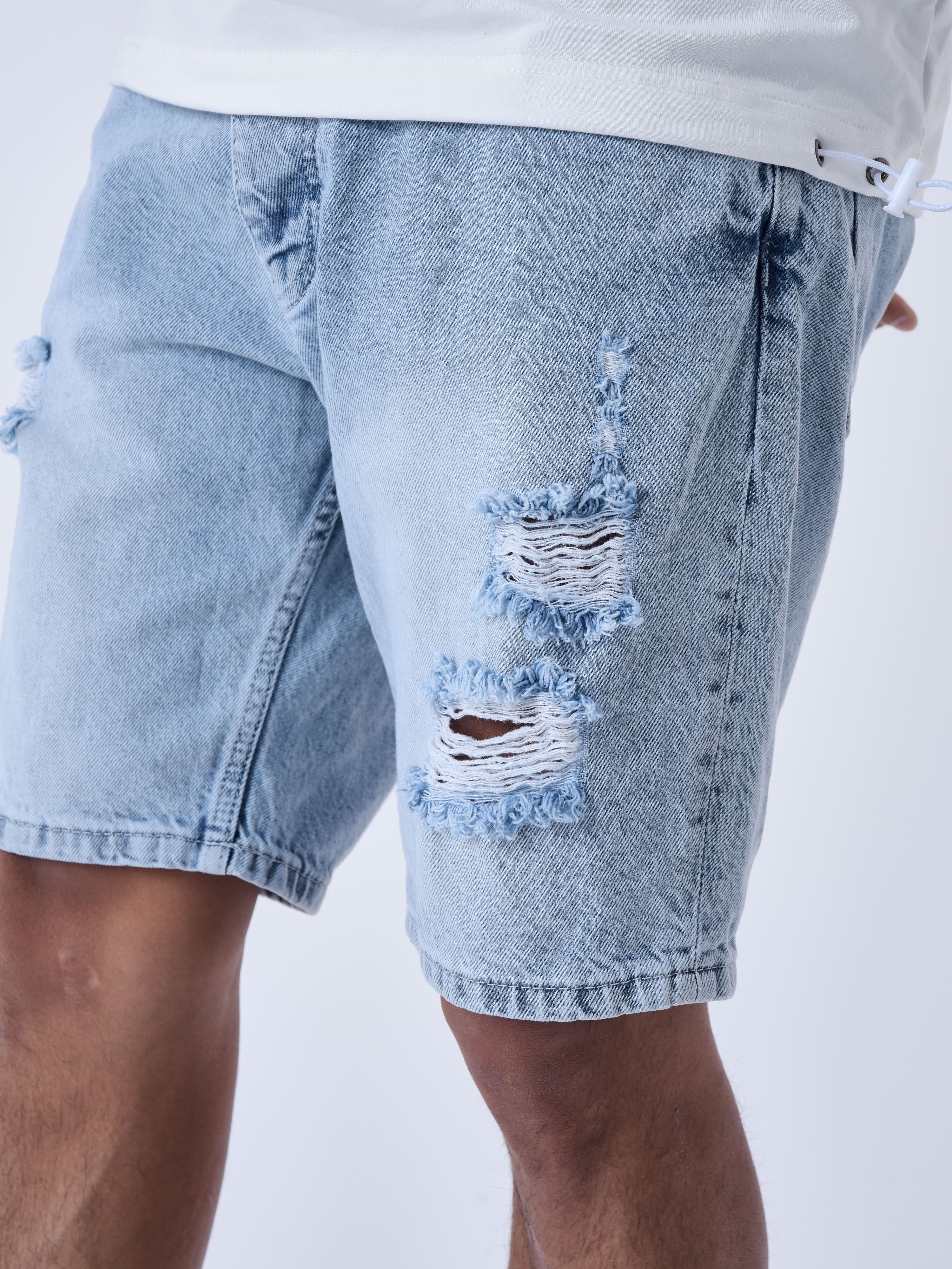 Short en jean effet déchiré - Image 6