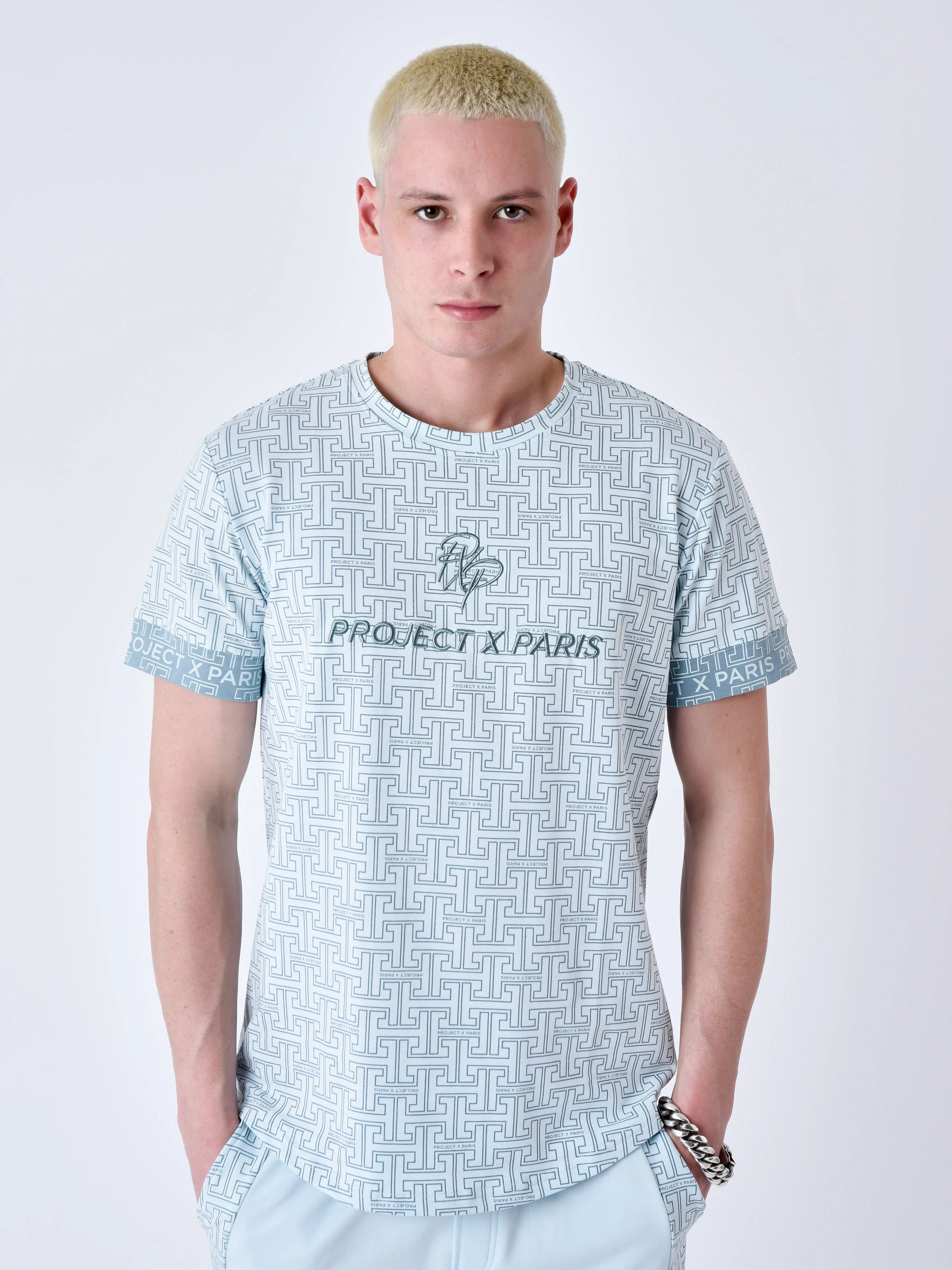 T-shirt imprimé labyrinthe