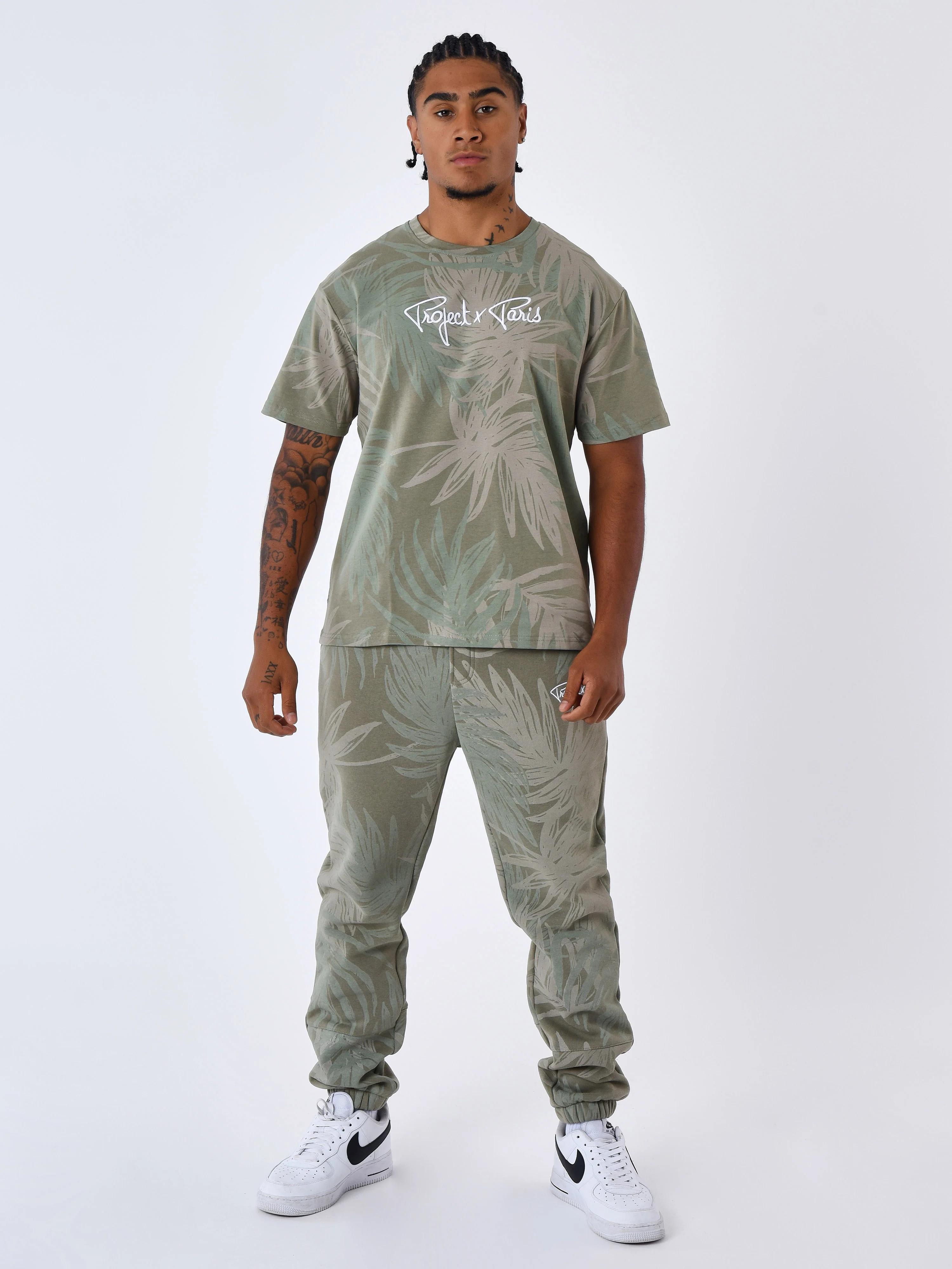 T-shirt motif all over feuilles de palmier - Image 5