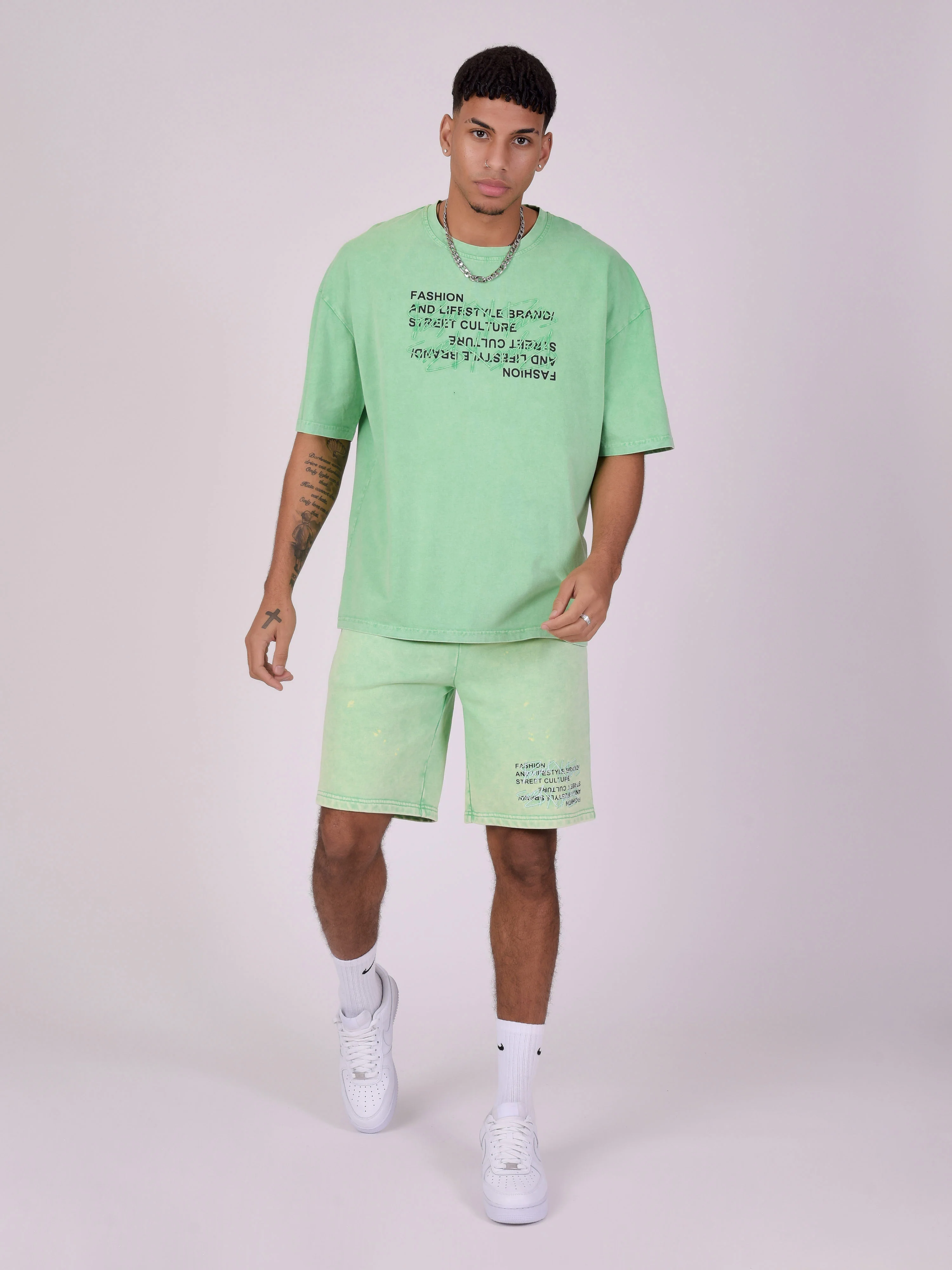 T-shirt oversize en tissus délavé - Image 3