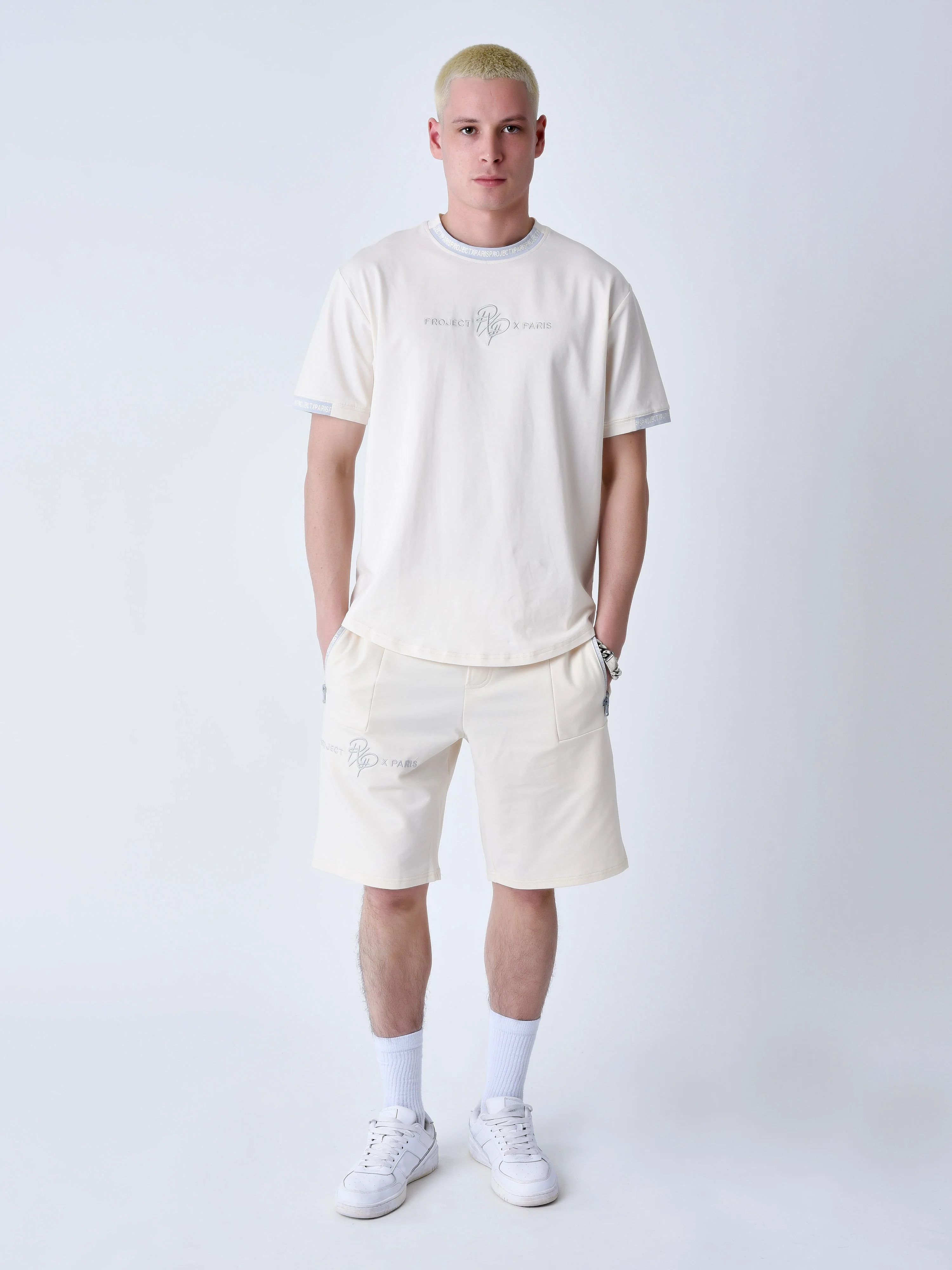 T-shirt uni avec bande logo - Image 3