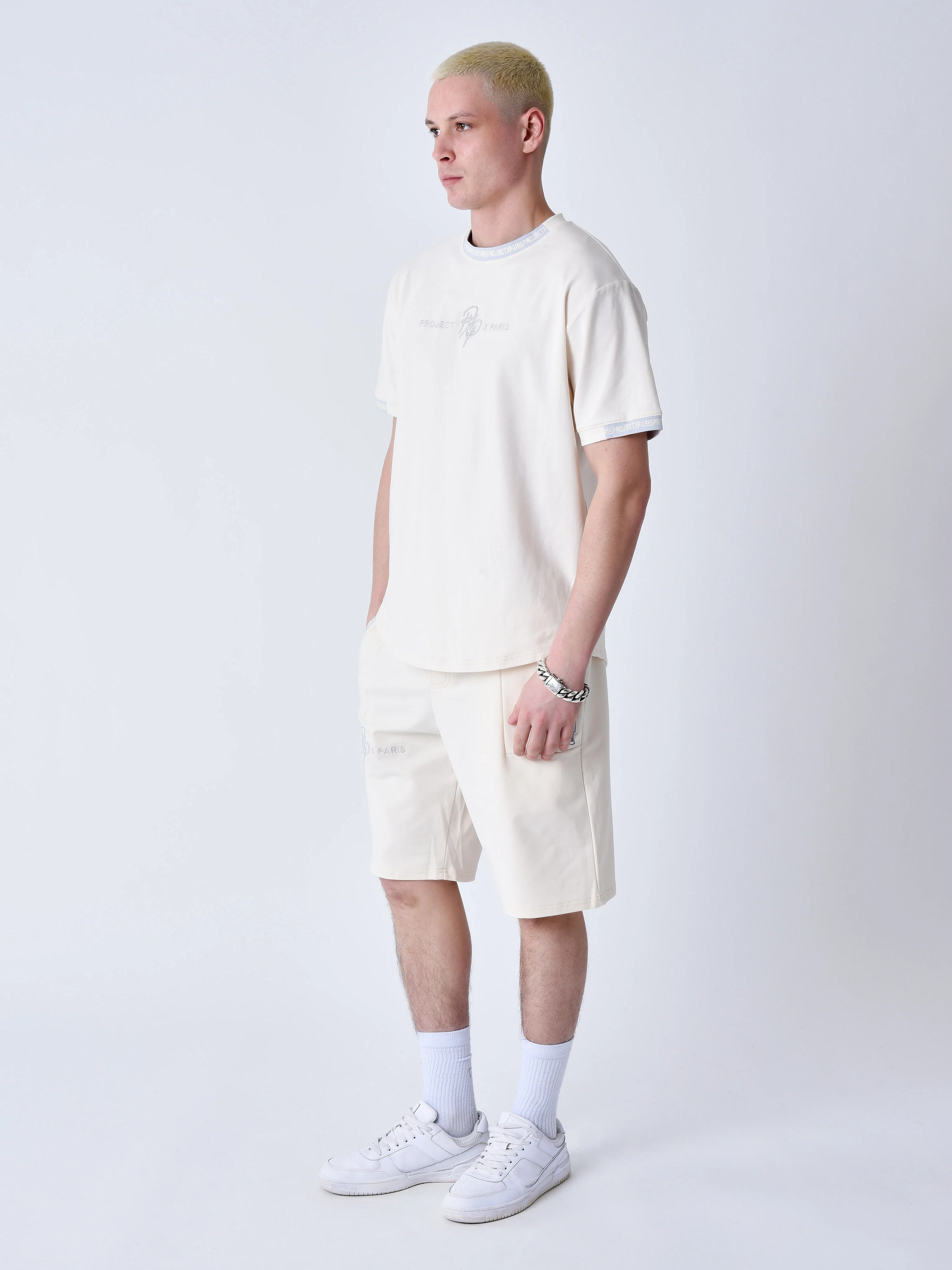 T-shirt uni avec bande logo - Image 5