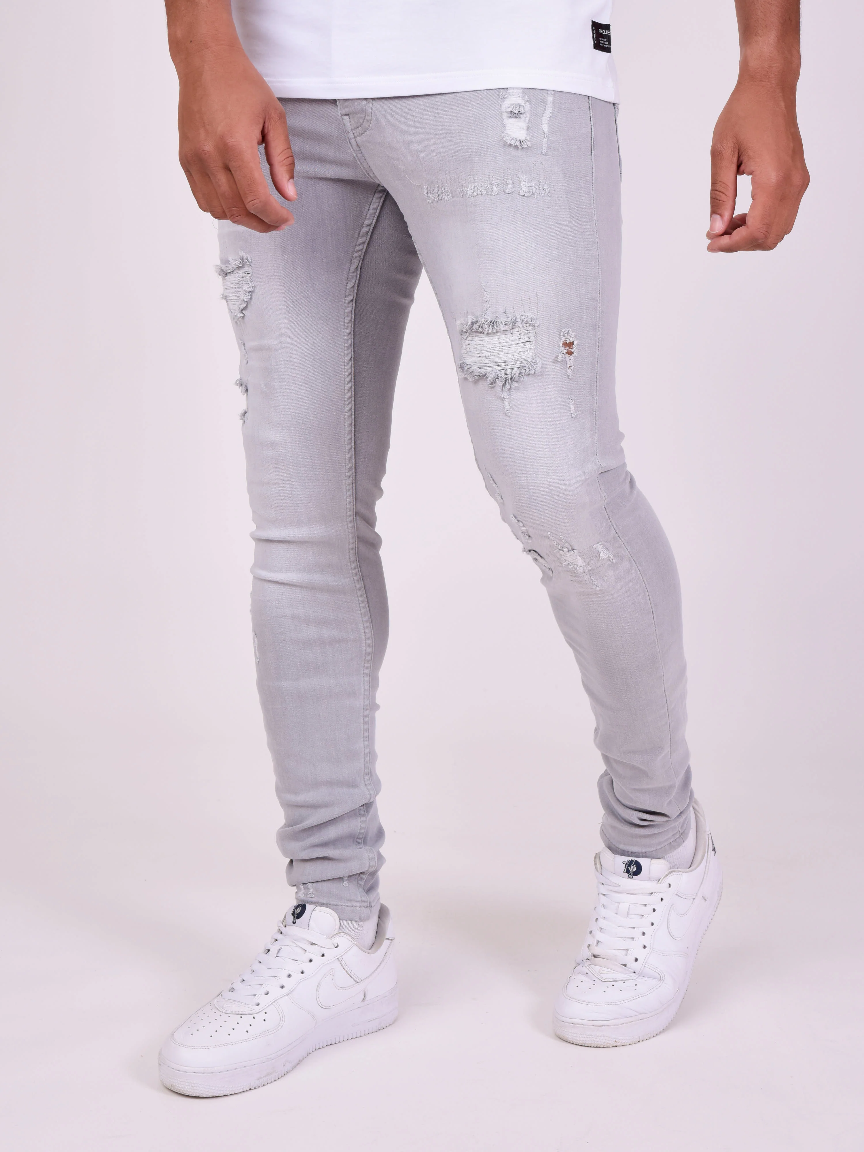 Jean skinny effet usé - Image 3