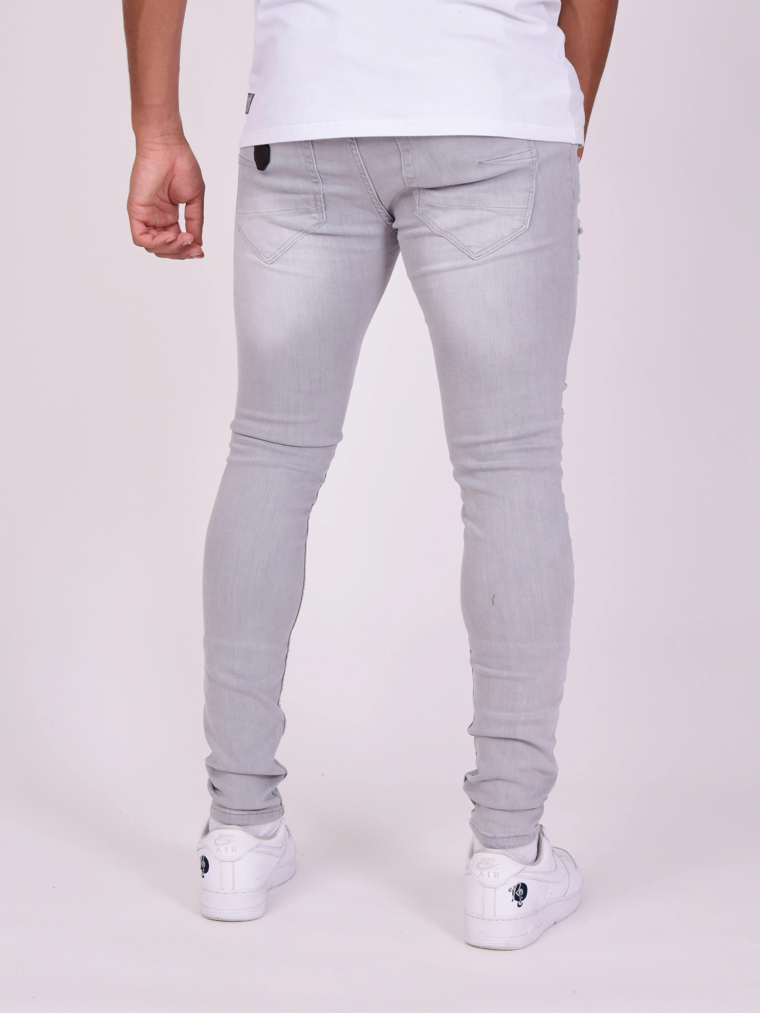 Jean skinny effet usé - Image 4