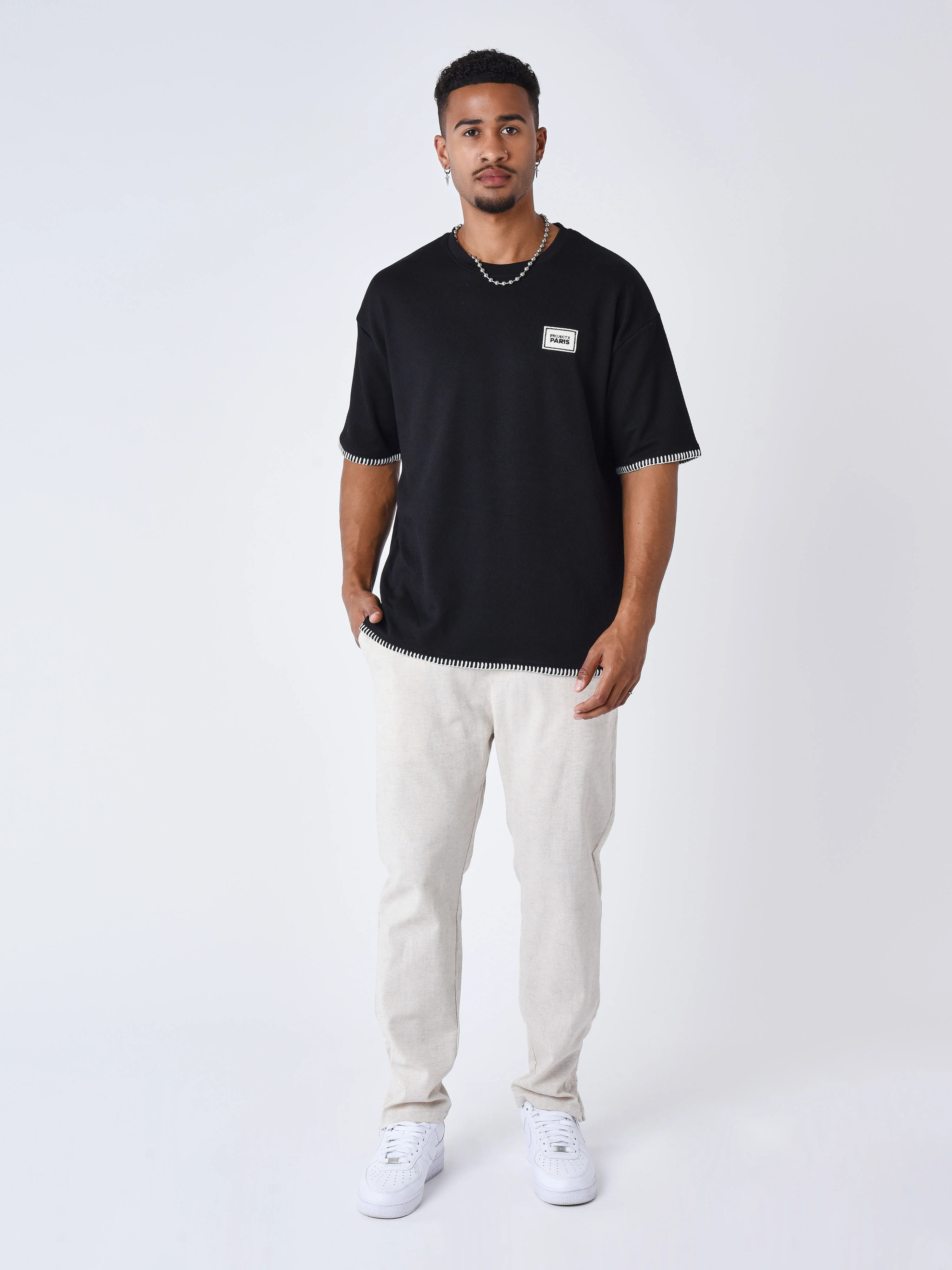 T-shirt texturé Stitching - Image 3