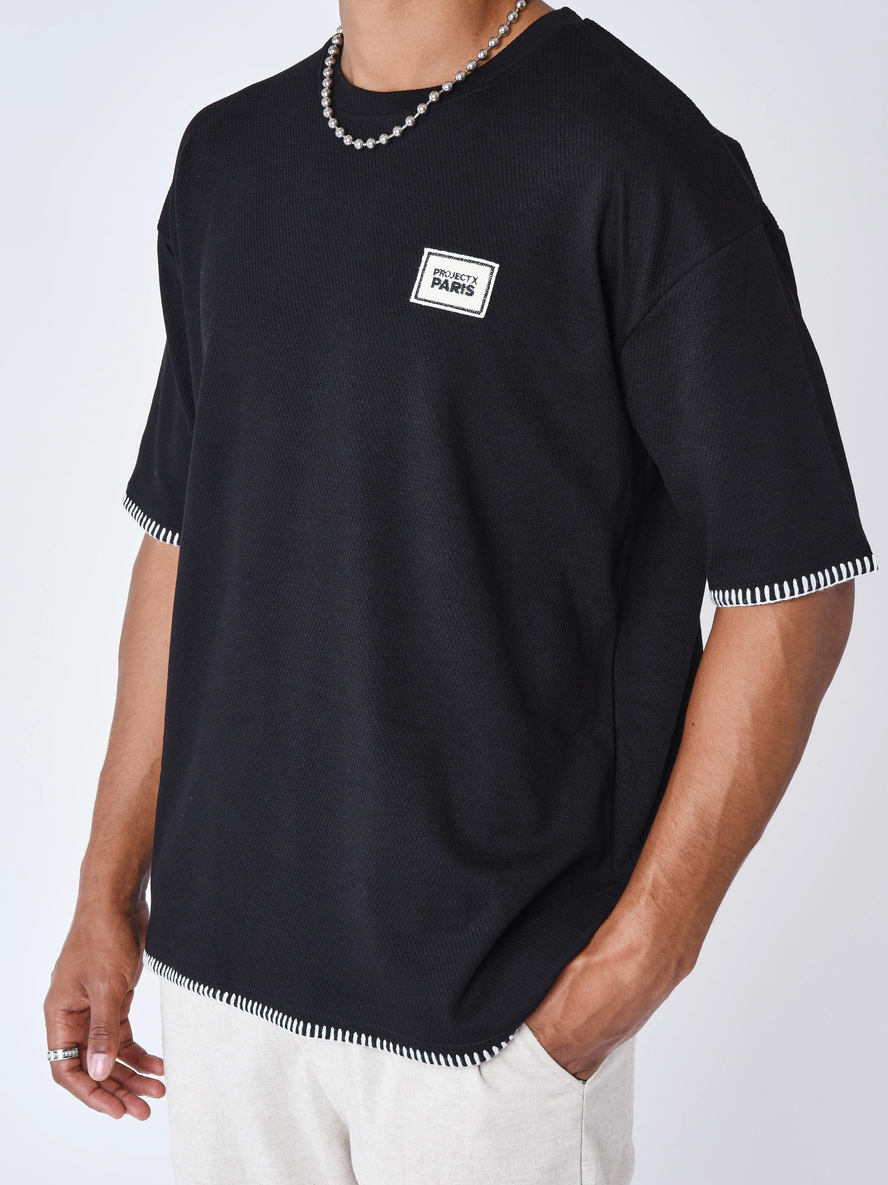 T-shirt texturé Stitching - Image 4