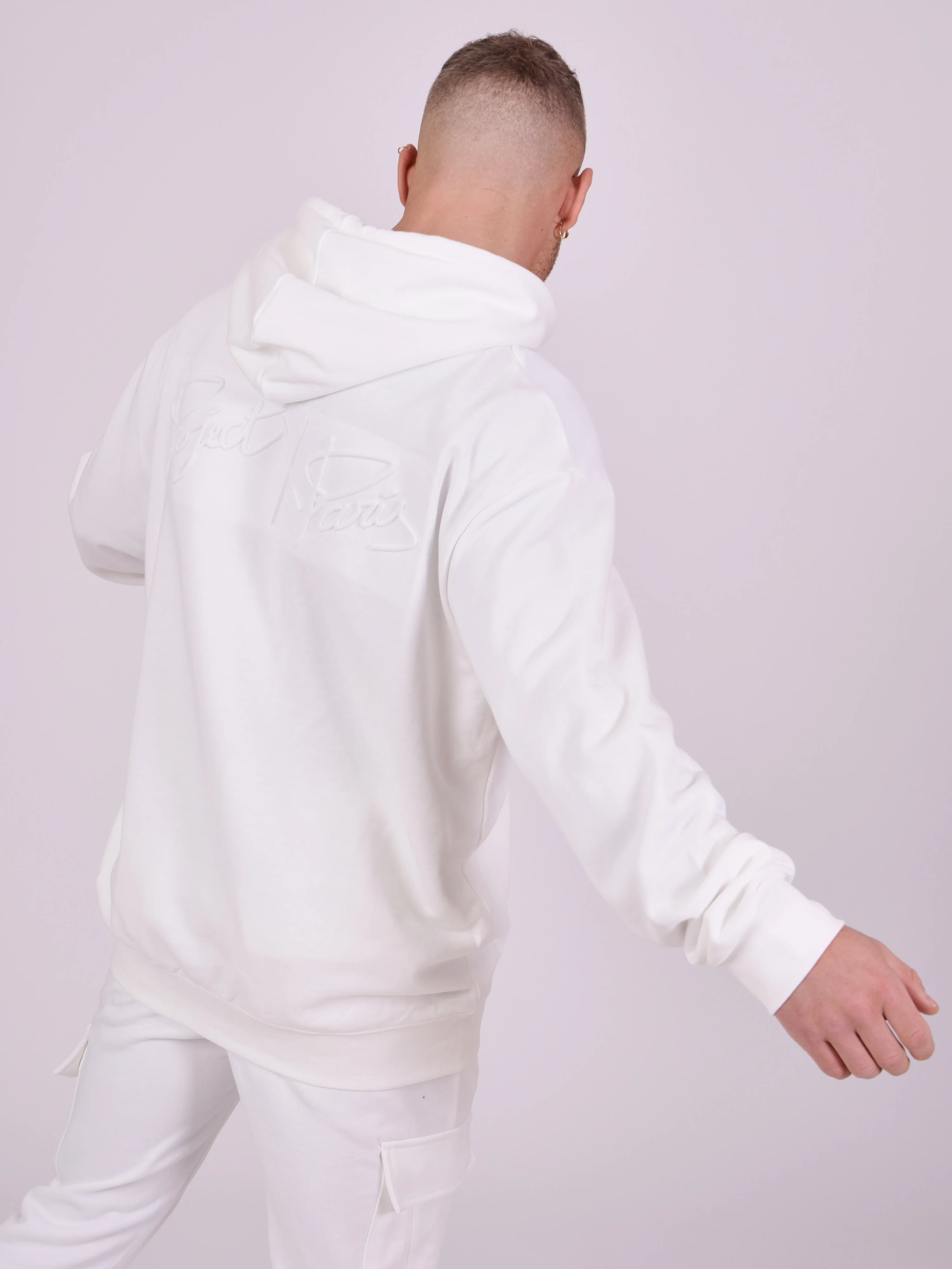 Sweat à capuche logo embossage relief - Image 5