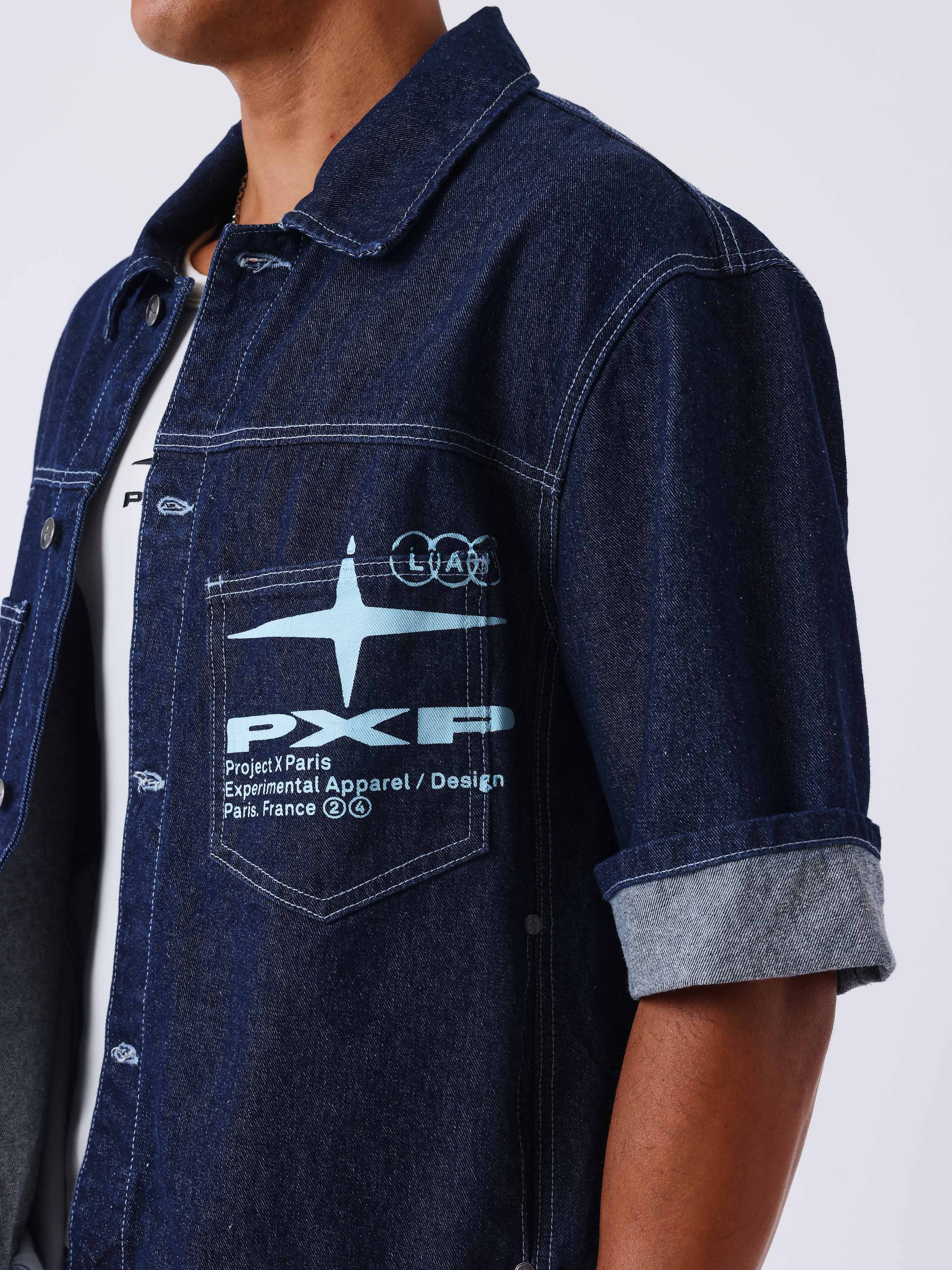 Veste en denim courte Idea - Image 3
