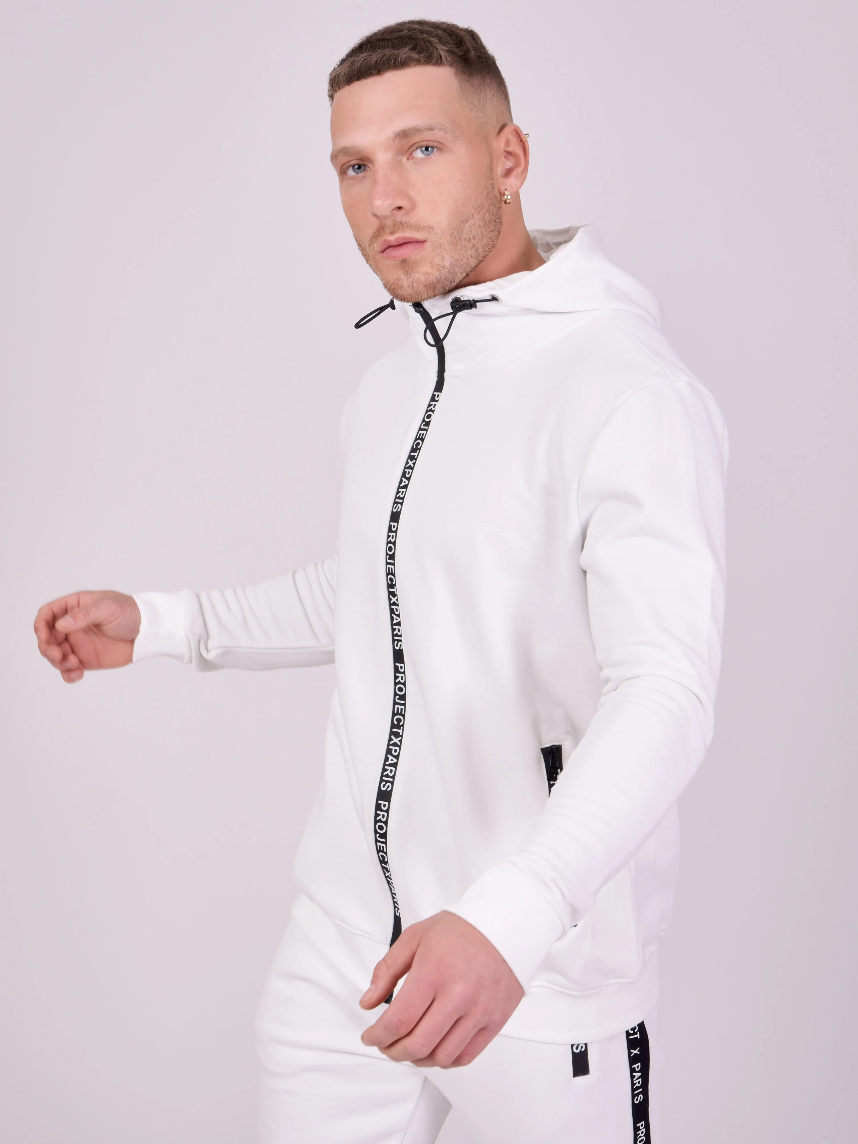 Veste à capuche basic zip logo - Image 4