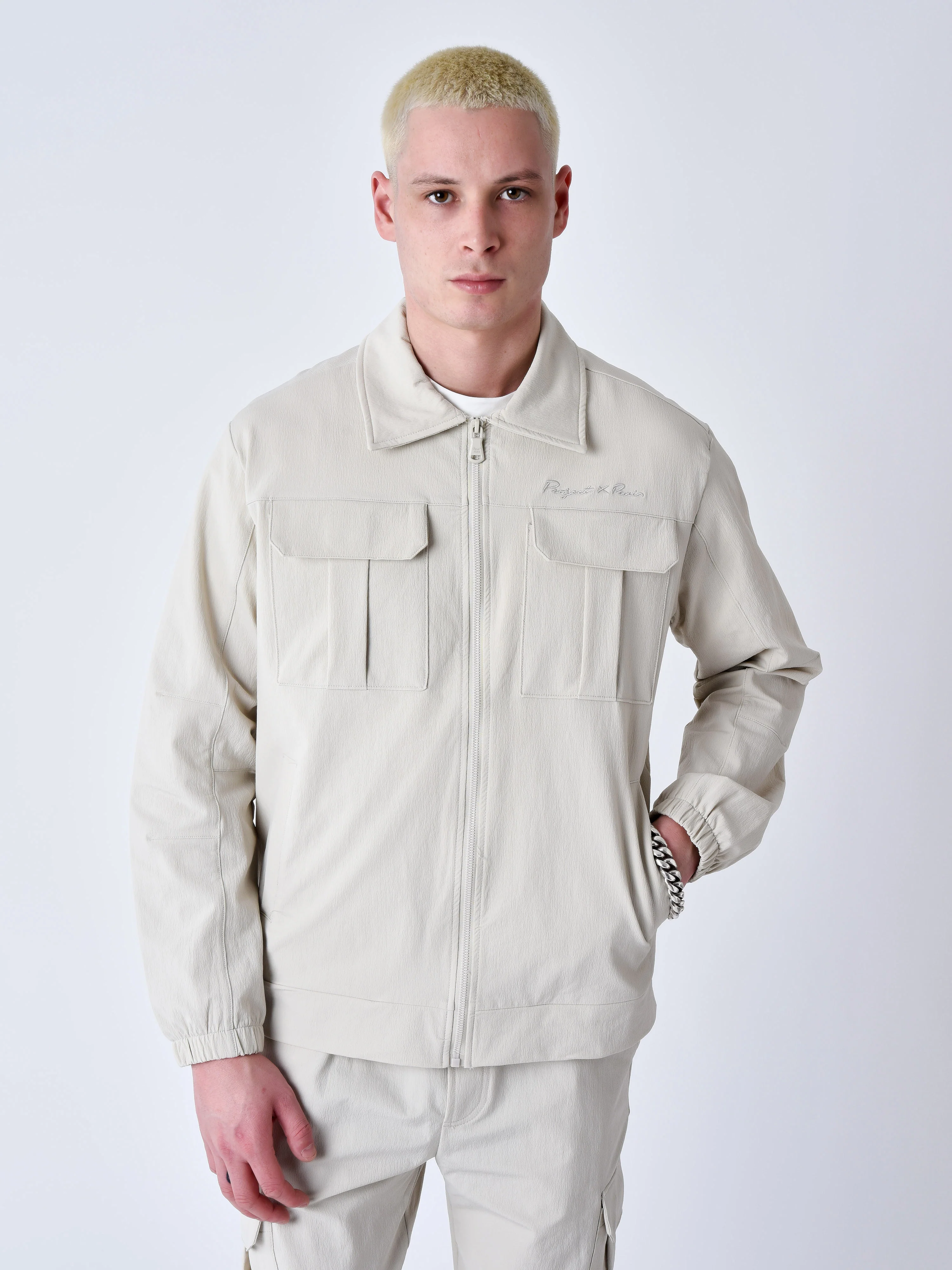 Veste col cheminée workwear